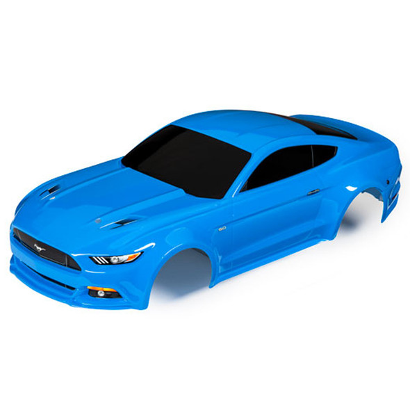 Traxxas 8312A Painted Body Blue w/ Decal Applied : Ford Mustang