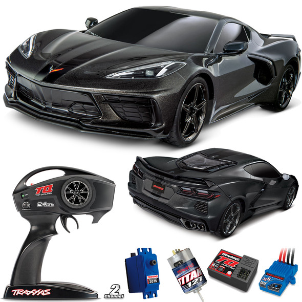 Traxxas 93054-4 1/10 Chevrolet Corvette Stingray Black Body RTR Touring Car 4-Tec