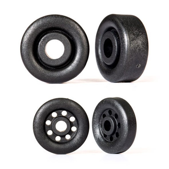 Traxxas 9461 Wheelie Bar Wheels Black (2) 26mm (2) 18mm : Drag Slash