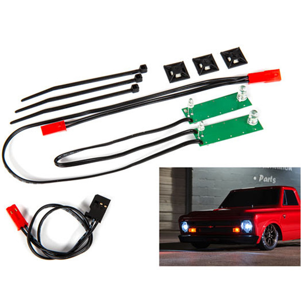 Traxxas 9496 Complete Front LED White Light Set : Drag Slash