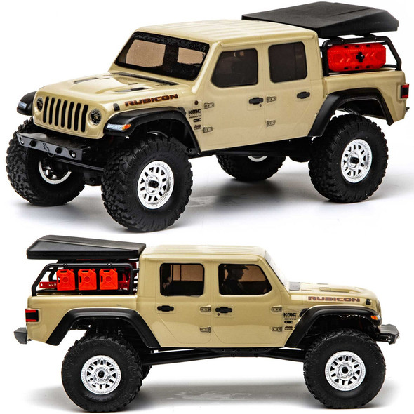 Axial AXI00005T1 1/24 SCX24 Jeep JT Gladiator 4WD Rock Crawler Brushed RTR Beige