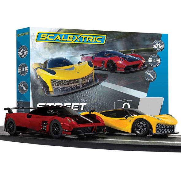 Scalextric C1422T Street Cruisers 1/32 Slot Car Track Race Set