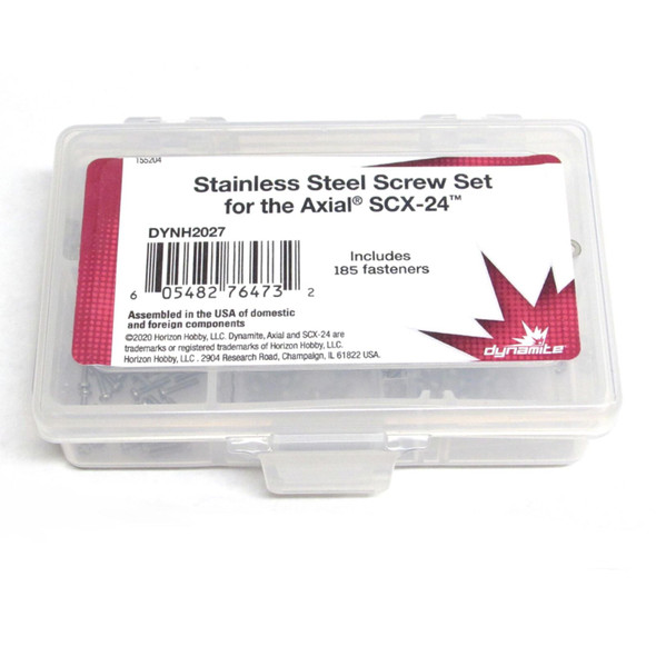 Dynamite DYNH2027 Stainless Steel Screw Set : Axial SCX24