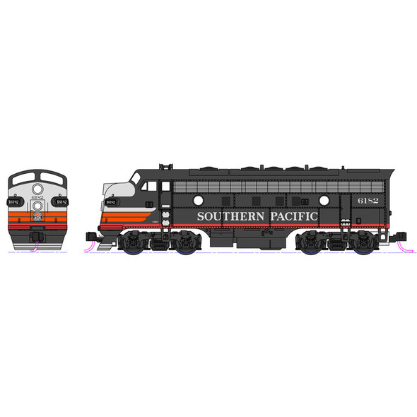 Kato 1060427 EMD F7A/B Diesel Freight 2-Locomotive Set Southern Pacific #6182/8082 N Scale