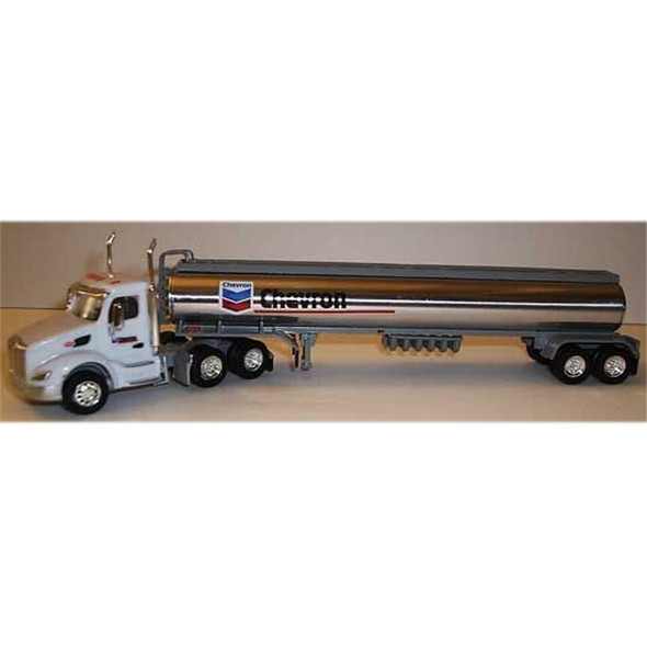 Trucks n Stuff Peterbilt 579 Day-Cab Tractor Chevron w/ Gas Tank Trailer HO Scale