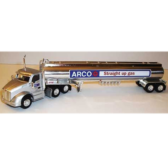 Trucks n Stuff Kenworth T680 Day-Cab Tractor w/ Gas Tank ARCO Trailer HO Scale