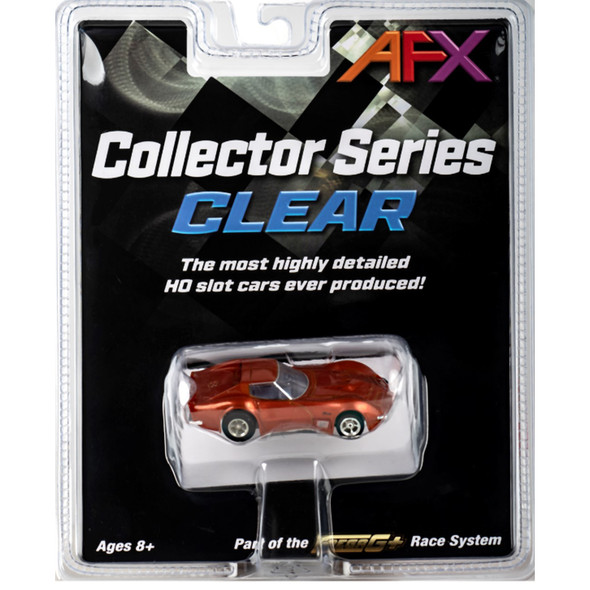 AFX 22047 Collector Series Clear 1971 Corvette 454 Orange Metallic HO Slot Car