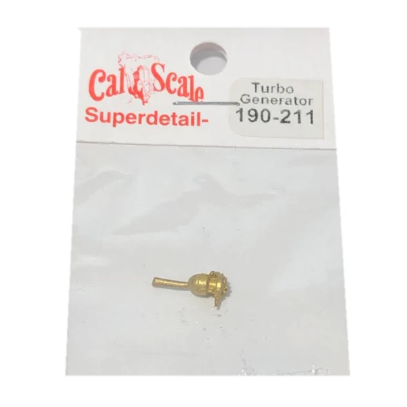 Cal Scale 190-211 Steam Loco Electrical Generators Brass Castings Turbo Style HO Scale