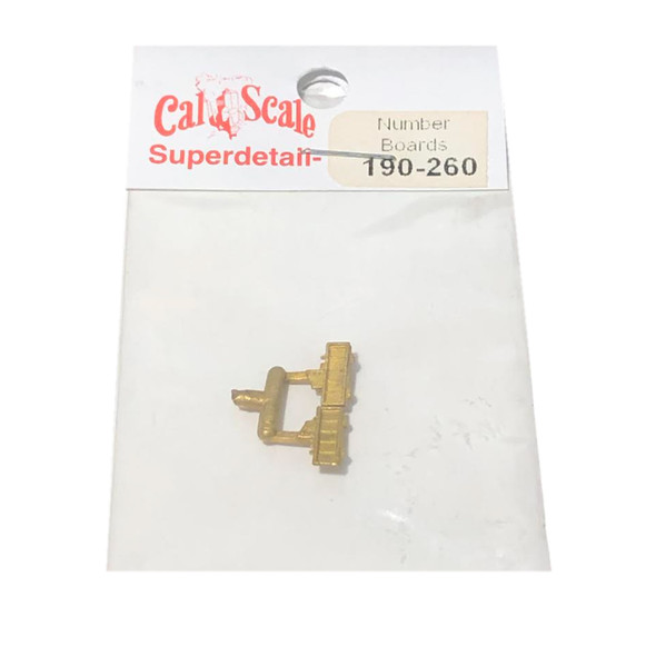 Cal Scale 190-260 Steam Loco Number Boards HO Scale