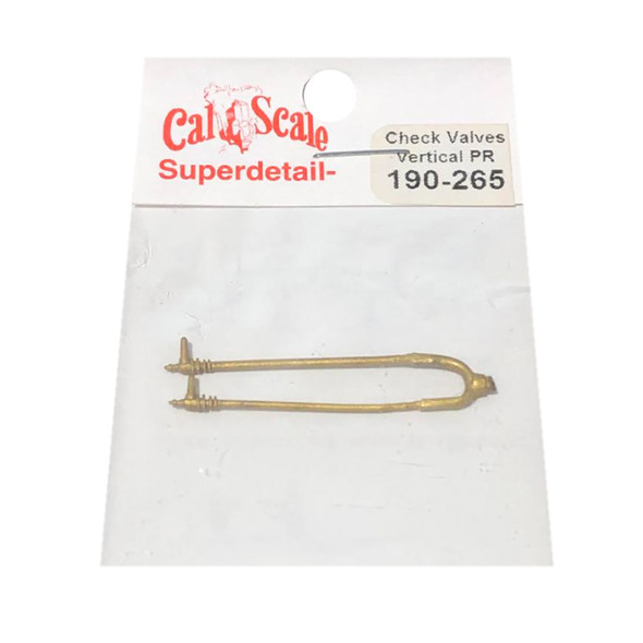 Cal Scale 190-265 Check Valves Vertical HO Scale