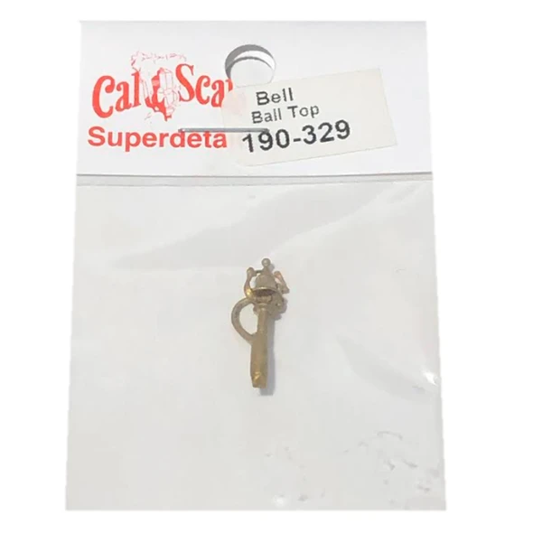 Cal Scale 190-329 Steam Engine Bell Ball Top w/ Bracket HO Scale