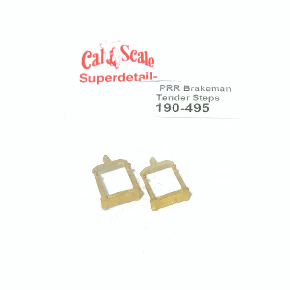 Cal Scale 190-495 Pennsylvania Style Tender Steps Unpainted Brass Casting HO Scale