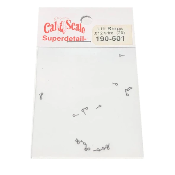 Cal Scale 190-501 Lift Rings - .012" Wire (20) HO Scale