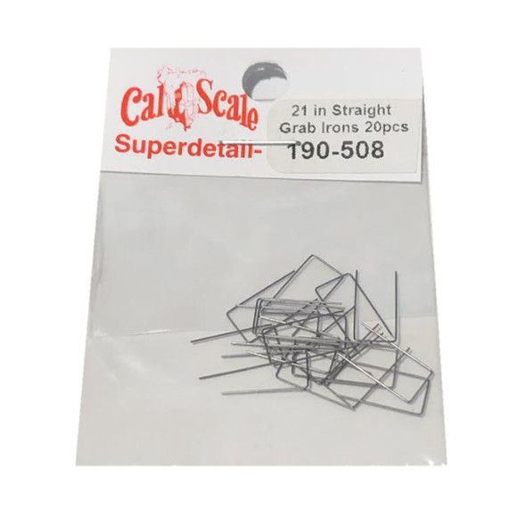 Cal Scale 190-508 Grab Irons .012" Wire 21" Straight (20) HO Scale