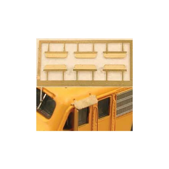 Cal Scale 190-544 F-Unit Sunshade Etched Brass (6) HO Scale