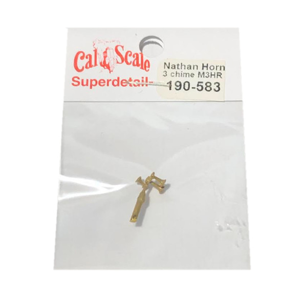 Cal Scale 190-583 Air Horn Unpainted Brass Casting Nathan 3-Chime M3HR HO Scale