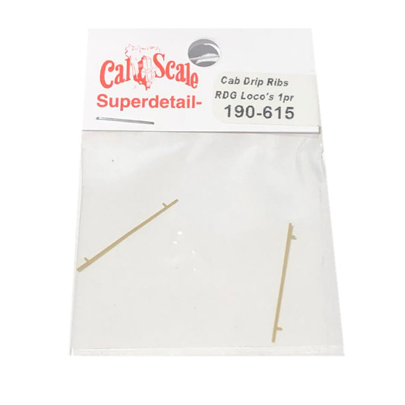 Cal Scale 190-615 Cab Window Drip Ribs for Reading Diesel Locos (2) HO Scale