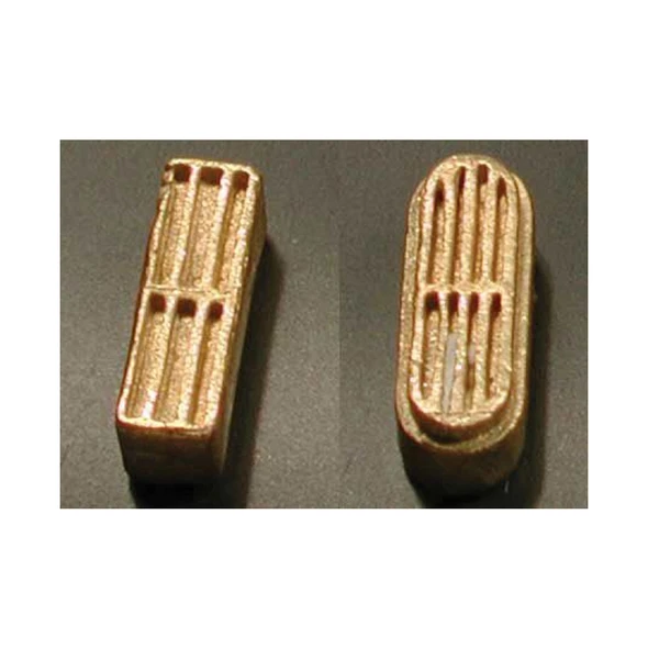 Cal Scale 190-633 U25B Exhaust Stack - 1 Each Squared & Oval HO Scale