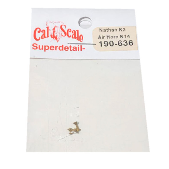 Cal Scale 190-636 Nathan K2 K14 2-Chime Air Horn Lost Wax Brass Casting HO Scale