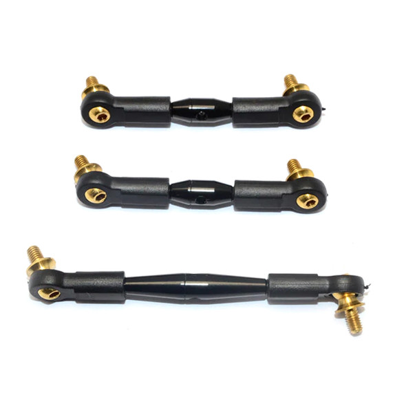 GPM Racing Aluminum Tie Rod For Servo & Steering Black : Tamiya CC01