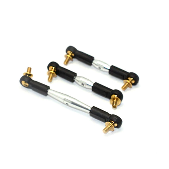 GPM Racing Aluminum Tie Rod For Servo & Steering Silver : Tamiya CC01