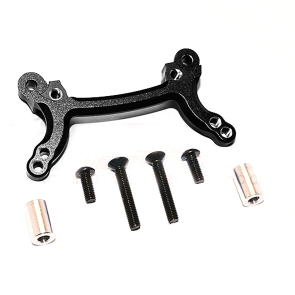 GPM Aluminum Front Shock Tower w/ Alum Collars & Screws Black : Tamiya DF-02