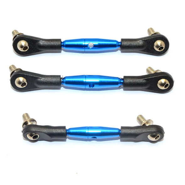 GPM Racing Aluminum Completed Tie Rod w/ 5.8mm Balls Blue : Tamiya DF-02