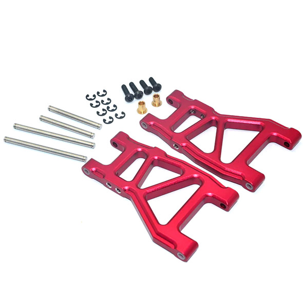 GPM Racing Aluminum Rear Lower Suspension Arm Red : 1/10 Tamiya DT-03