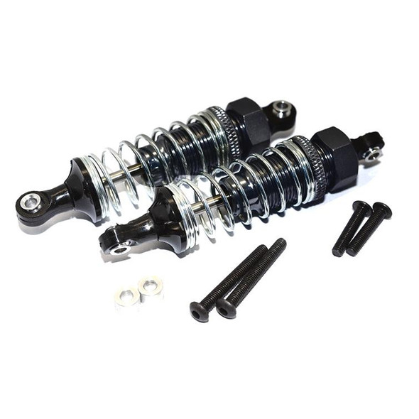 GPM Aluminum Front Adjustable Plastic Ball Top 70mm Damper Black : Tamiya DT-03