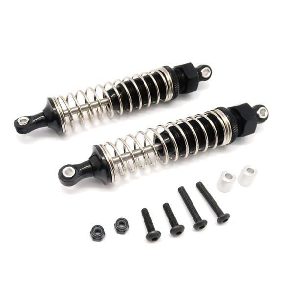 GPM Aluminum Rear Adjustable Plastic Ball Top 90mm Shock Black : Tamiya DT-03