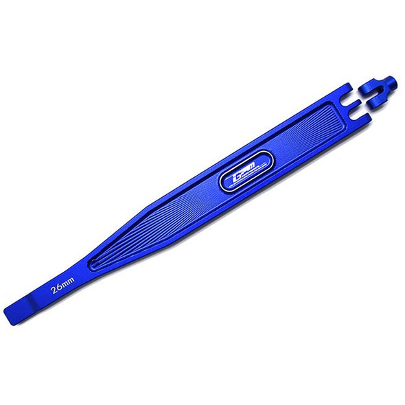GPM Racing Aluminum Battery Hold-Down Plate Blue : 1/10 Traxxas 4-Tec 3.0