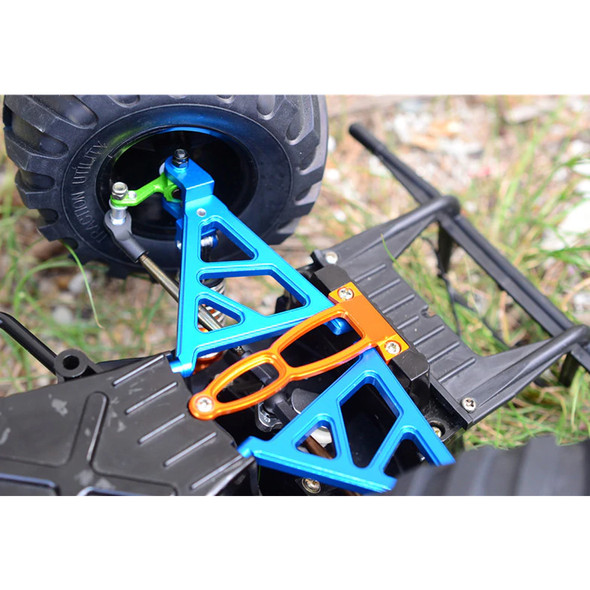 GPM Racing Aluminum Front Arm Bulk Blue : Tamiya Lunch Box