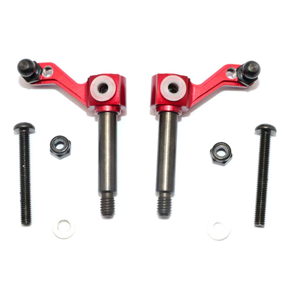 GPM Racing Aluminum Front Knuckle Arm Red : Tamiya Lunch Box