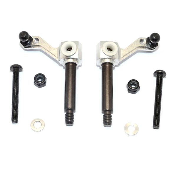 GPM Racing Aluminum Front Knuckle Arm Silver : Tamiya Lunch Box GPM Racing Aluminum Front Knuckle Arm Silver : Tamiya Lunch Box