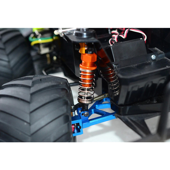 GPM Racing Aluminum Front Lower Arm Blue : Tamiya Lunch Box