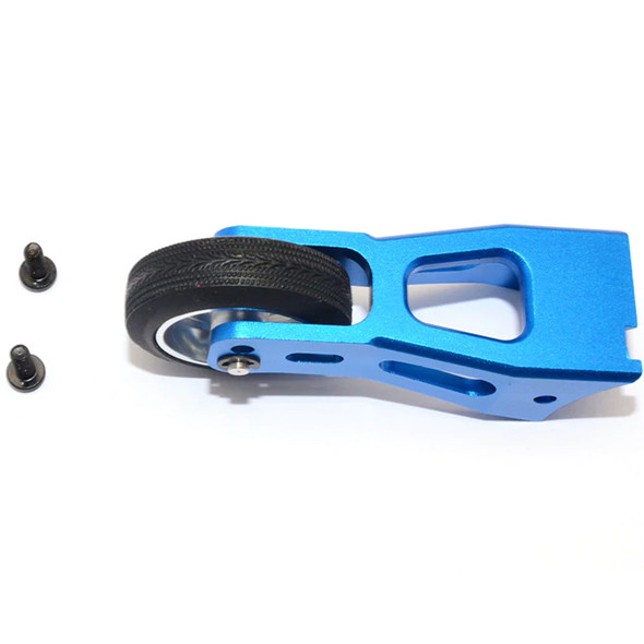 GPM Racing Aluminum Rear Wheelie Bar Blue : Tamiya Lunch Box