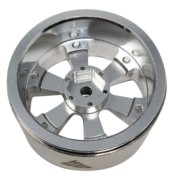 NHX RC 1.9" Aluminum Beadlock Crawler Wheels Rims - Cool B B: Silver 4pcs/set