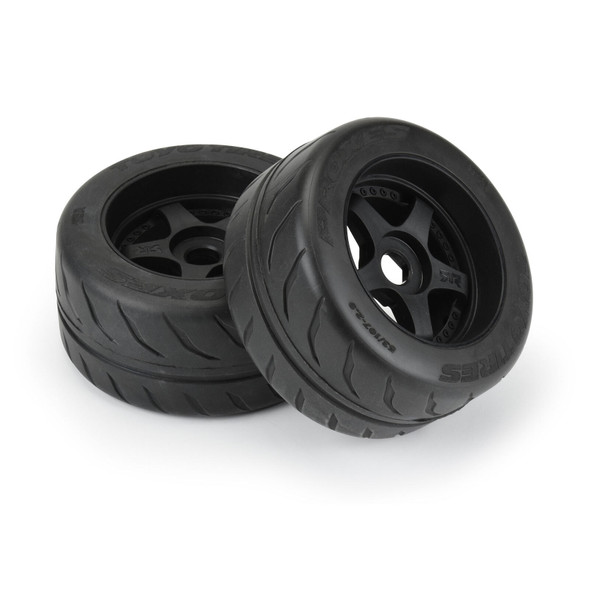 Pro-Line 10200-10 1/7 Toyo Proxes R888R Rear Tires w/Black 5-Spoke 17mm Wheels (2)