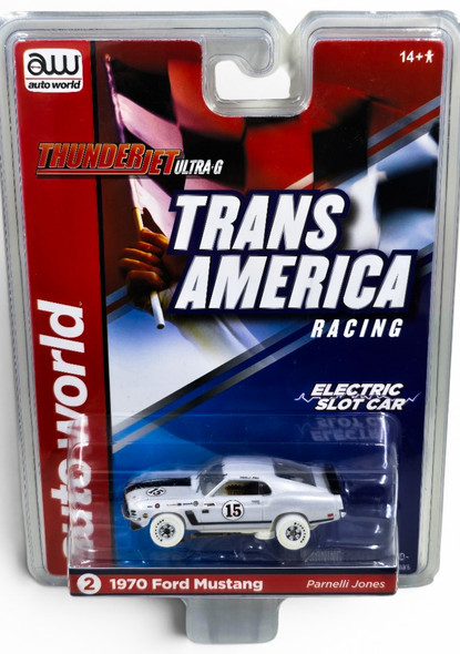 Auto World Thunderjet R30 Parnelli Jones 1970 Ford Mustang iWheels HO Slot Car