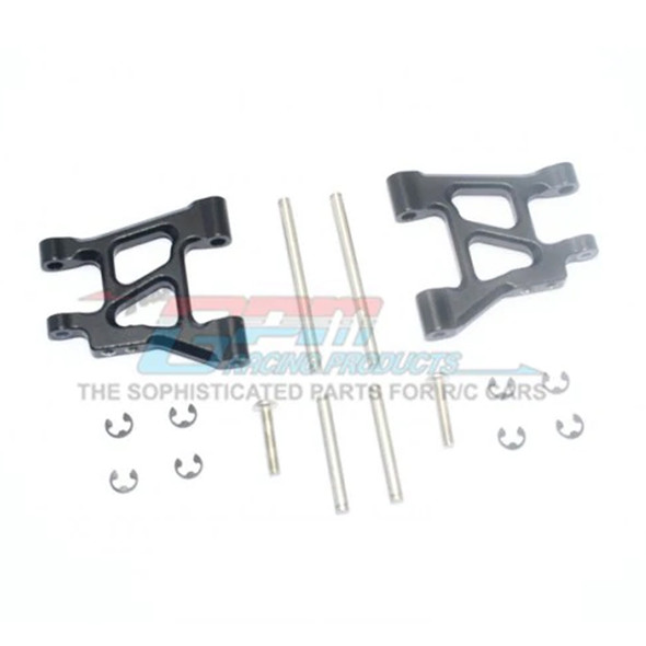 GPM Racing Aluminum Front Arm Set Black : 1/10 Tamiya TA02 GPM Racing Aluminum Front Arm Set Black : 1/10 Tamiya TA02