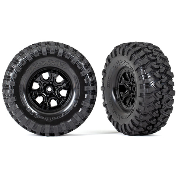 Traxxas 9272 Canyon Trail Tires w/ Black Wheels (2) : TRX-4 2021 Ford Bronco