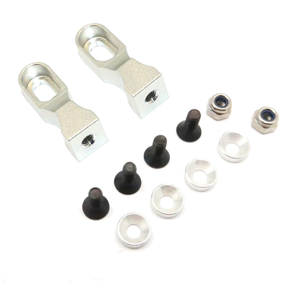 GPM Racing Aluminum Servo Mount Silver : Tamiya TT-01 GPM Racing Aluminum Servo Mount Silver : Tamiya TT-01