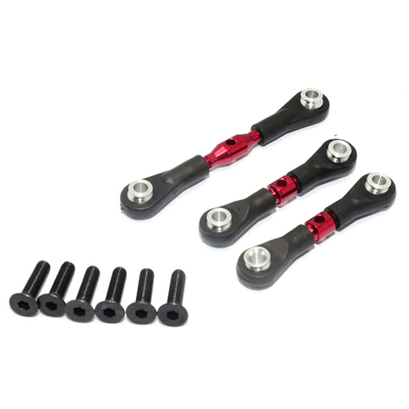 GPM Aluminum Completed Tie Rod Red w/ Screws : Tamiya TT-01 & TT-01D