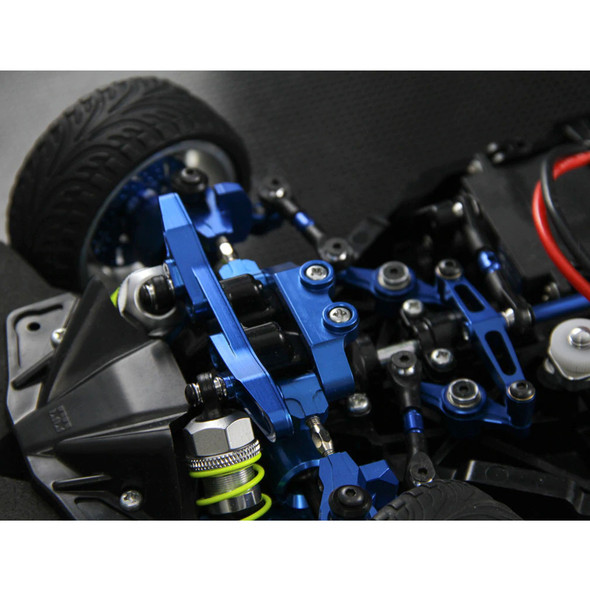 GPM Racing Aluminum Front & Rear Upper Arm Bulk Blue : Tamiya TT-02
