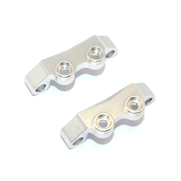 GPM Racing Aluminum Front & Rear Upper Arm Bulk Silver : Tamiya TT-02