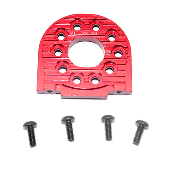 GPM Racing Aluminum Adjustable Motor Mount (for 16T-25T) Red : Tamiya TT-02 GPM Racing Aluminum Adjustable Motor Mount (for 16T-25T) Red : Tamiya TT-02
