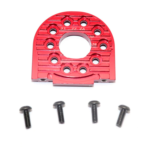 GPM Aluminum Adjustable Motor Mount (16T-25T) Red : Tamiya TT-02 & TT-02B