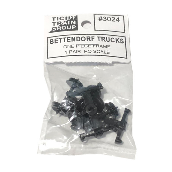 Tichy Train Group 3024 Bettendorf Trucks  Freight Car One-Piece (2) HO Scale