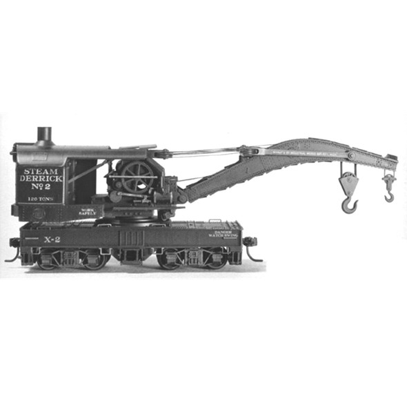 Tichy Train Group 4010 120-Ton Brownhoist Railroad Wrecking Crane Kit HO Scale