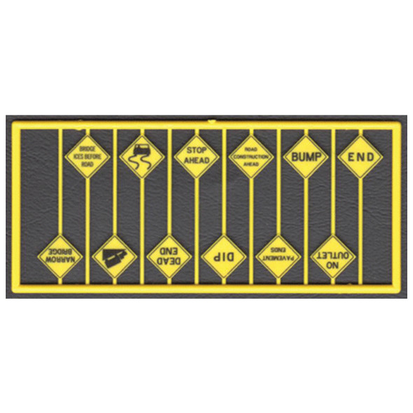 Tichy Train Group 8256 Highway Written Warning Signs (12) HO Scale